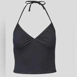 Aritzia Sunday Best Black Halter Top